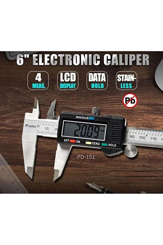 Proskit PD-151 150mm Dijital Kumpas
